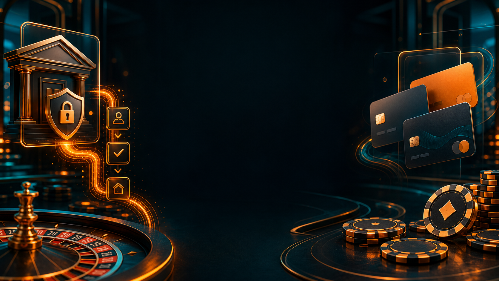 GetLucky Casino betalingsomgeving in teal en oranje